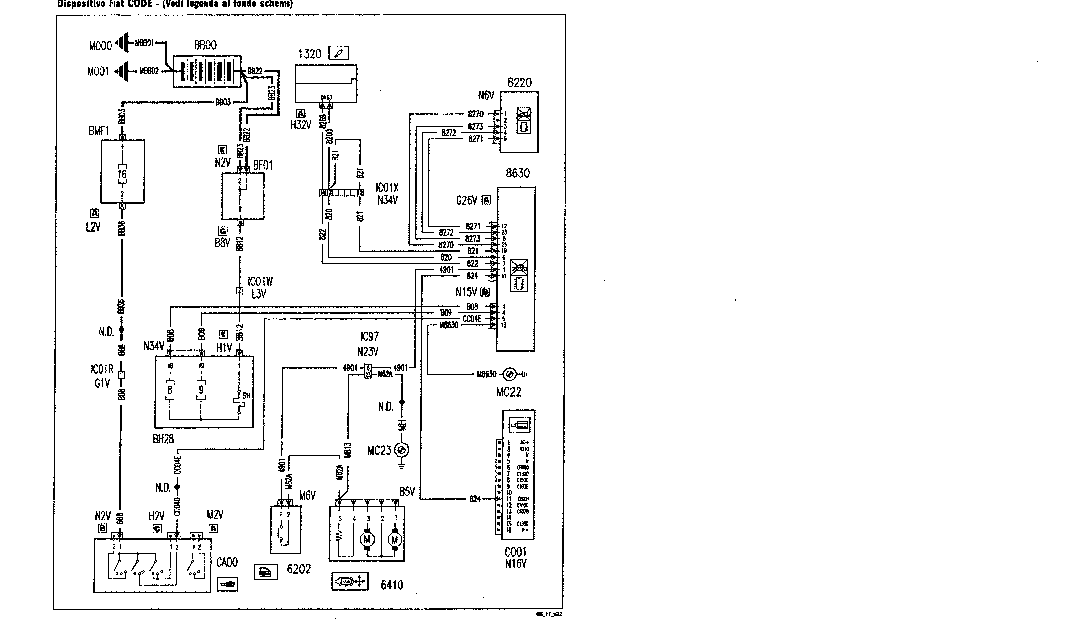 Fiat Scudo wiring diagram: 55 ELECTRICAL EQUIPMENT – Wiring diagrams (2003 update)