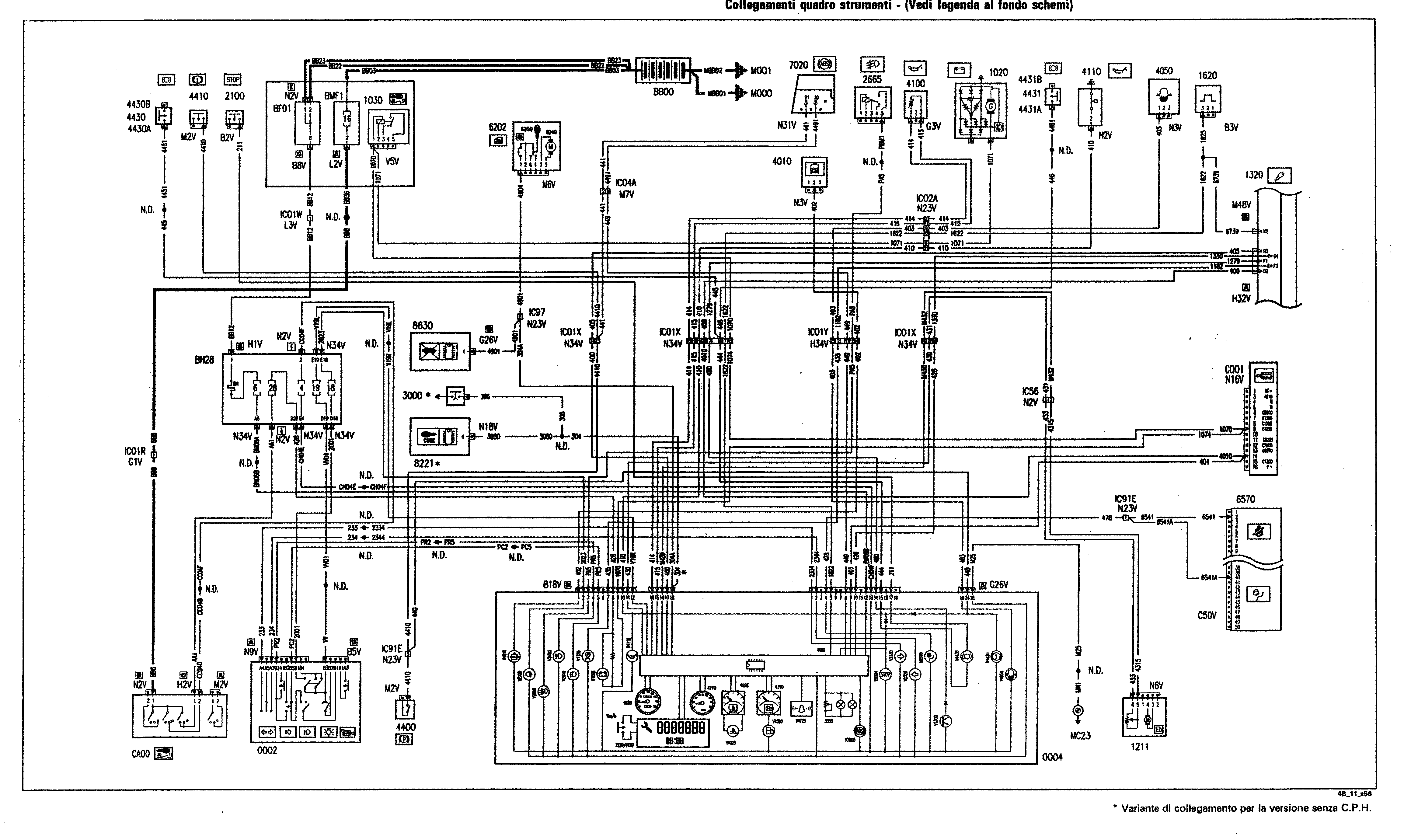 Fiat Scudo wiring diagram: 55 ELECTRICAL EQUIPMENT – Wiring diagrams (2003 update)