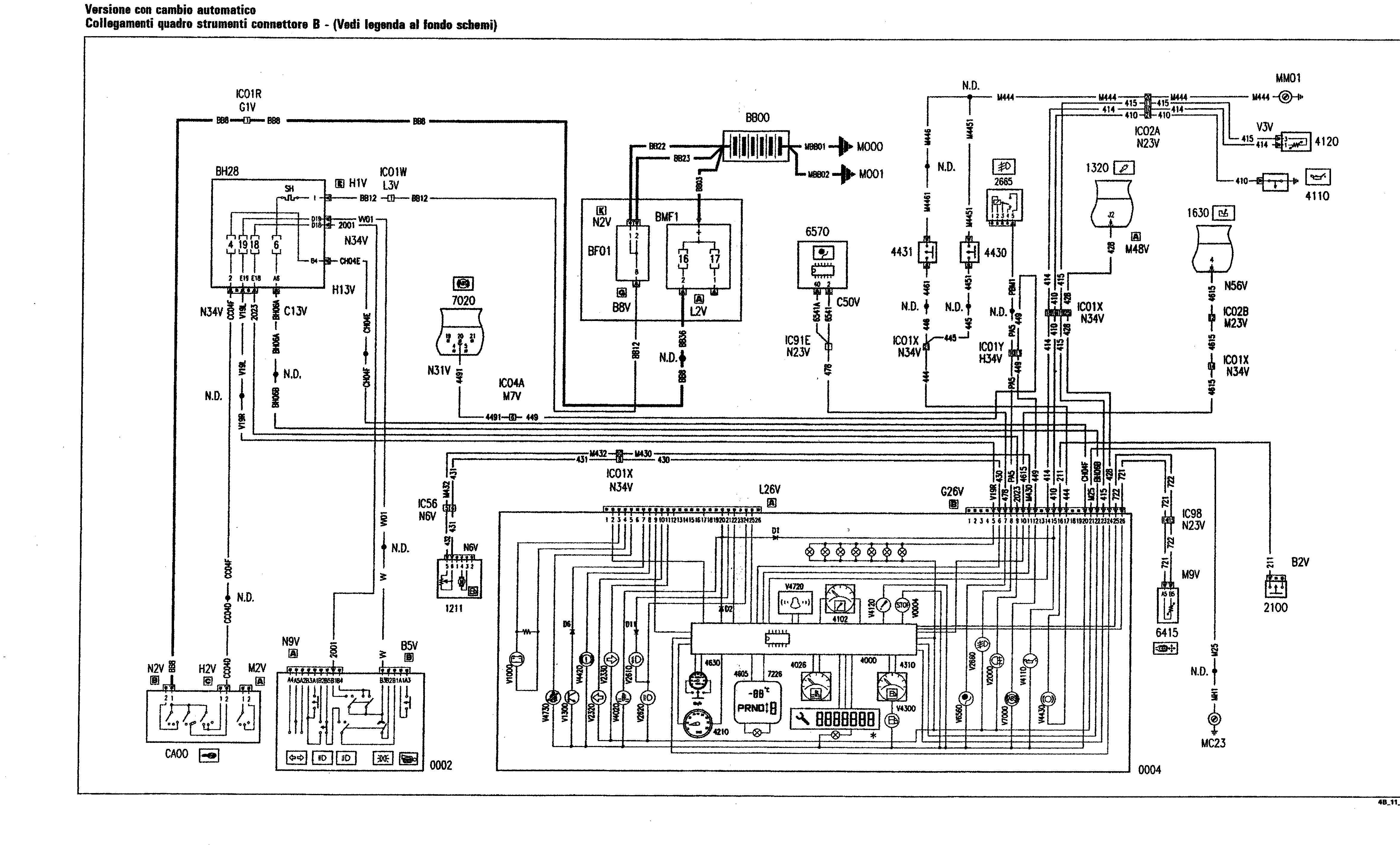 Fiat Scudo wiring diagram: 55 ELECTRICAL EQUIPMENT – Wiring diagrams (2003 update)