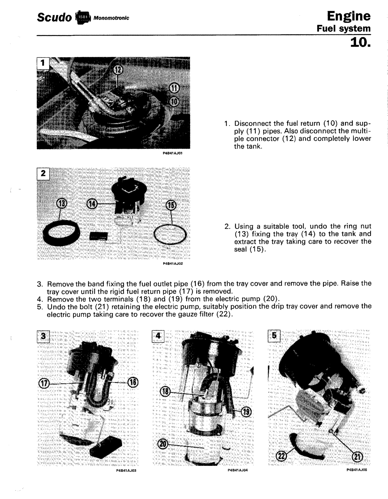 Scan of the original manual page with all its drawings