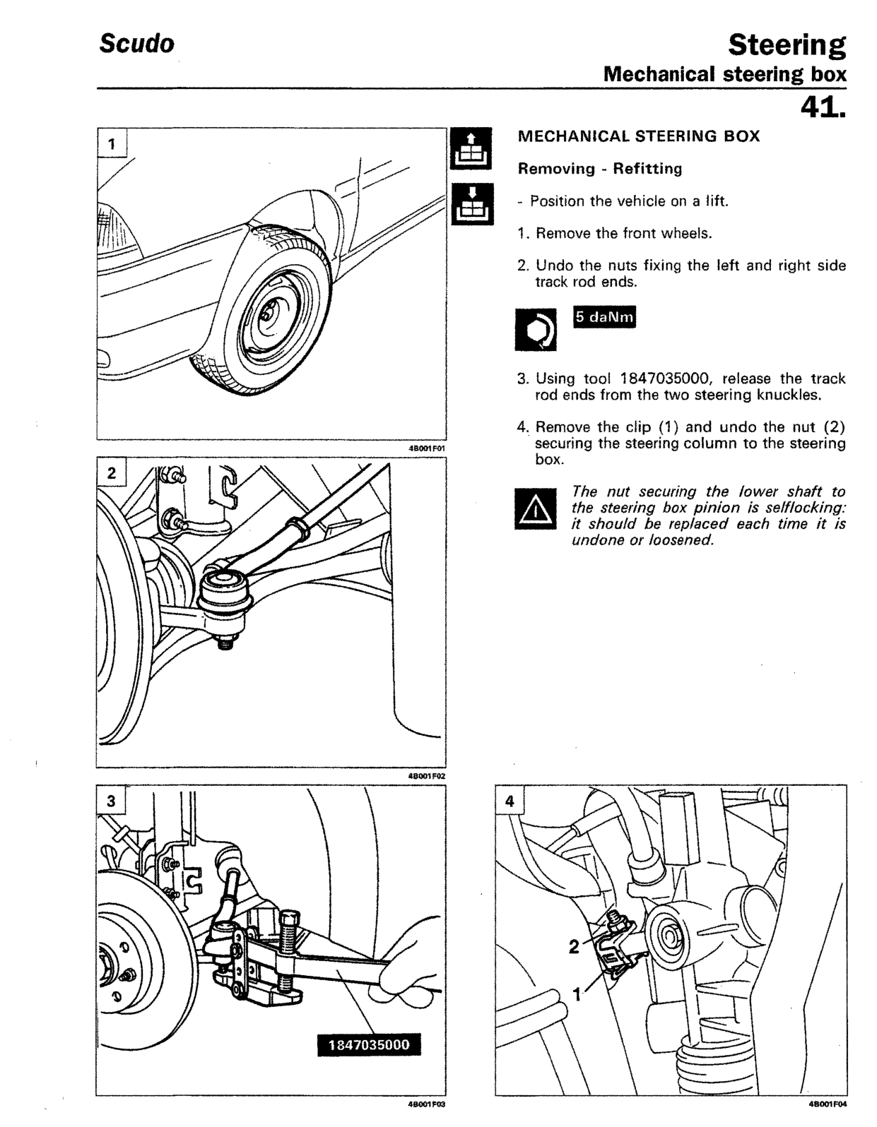 Scan of the original manual page with all its drawings