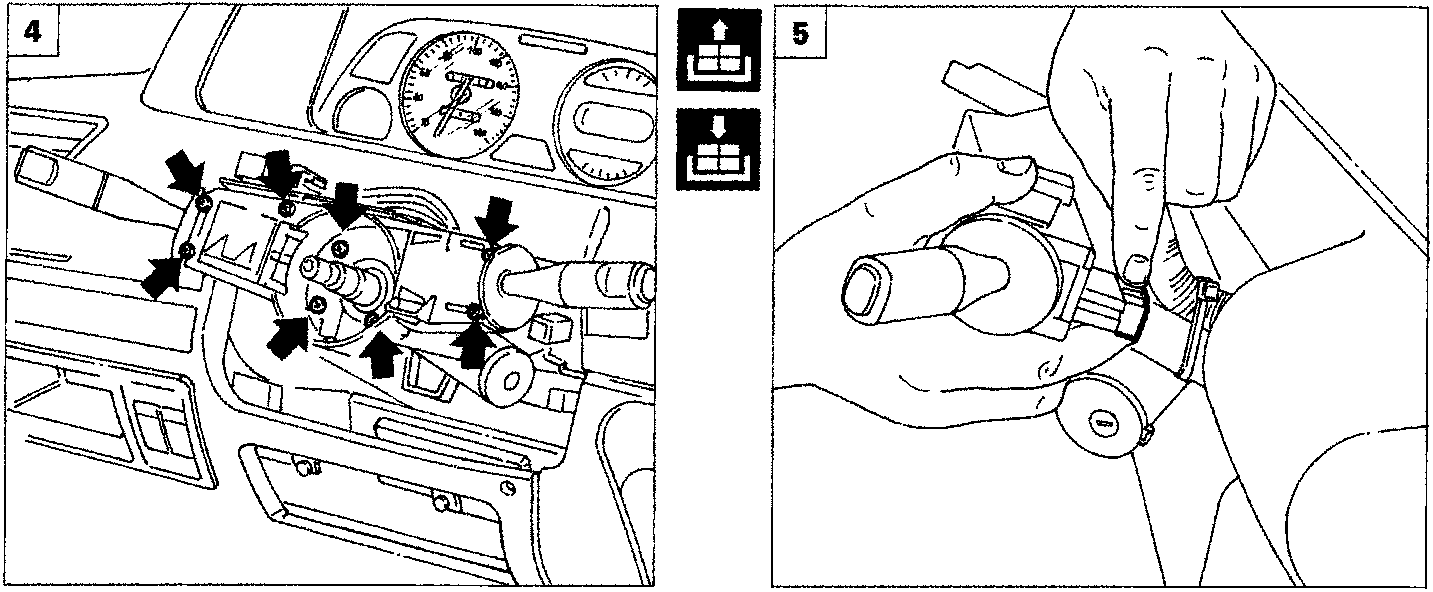 Illustrates removal and installation of car's gear shift lever mechanism