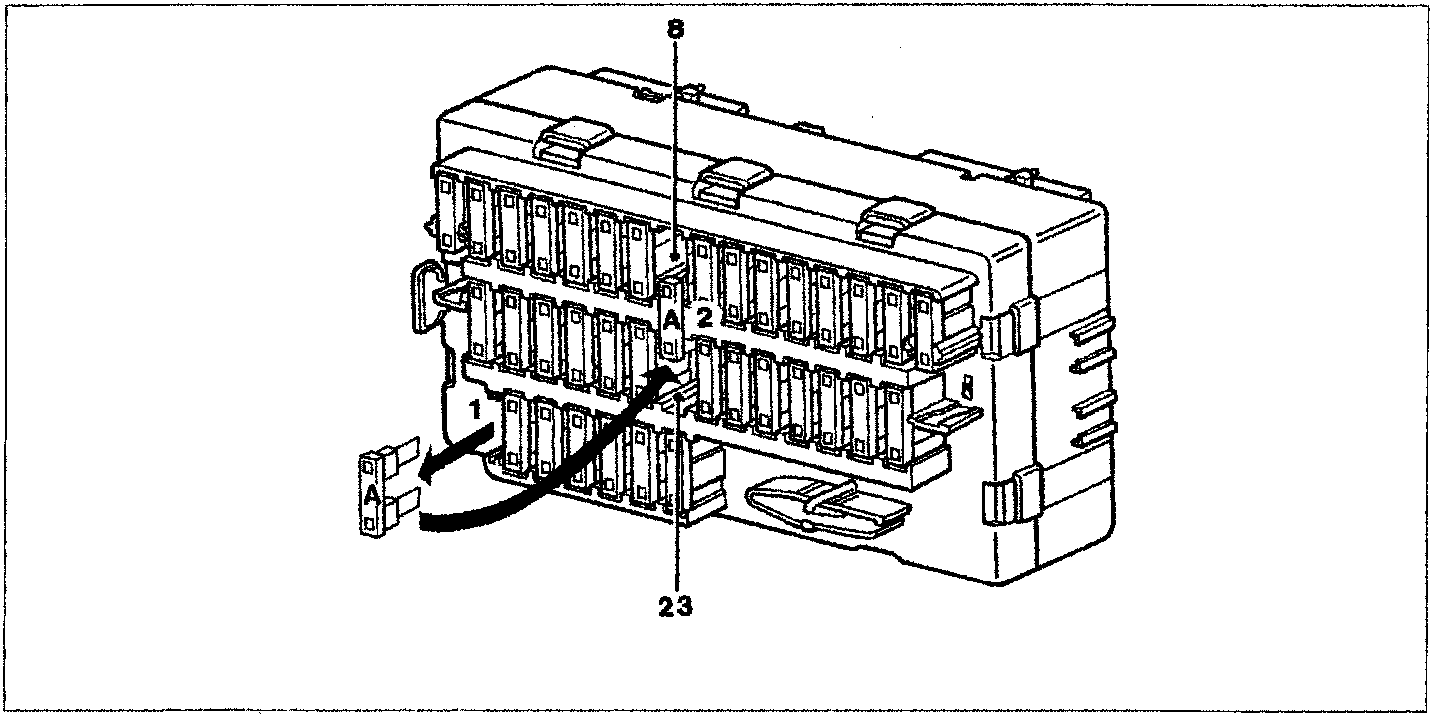 Diagram illustrating the repositioning of bridge (Shunt) A from position 1 to position 2 on the junction unit