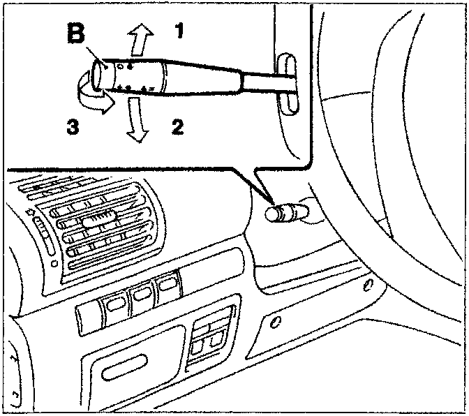Illustrates steering column lock removal procedure with numbered steps