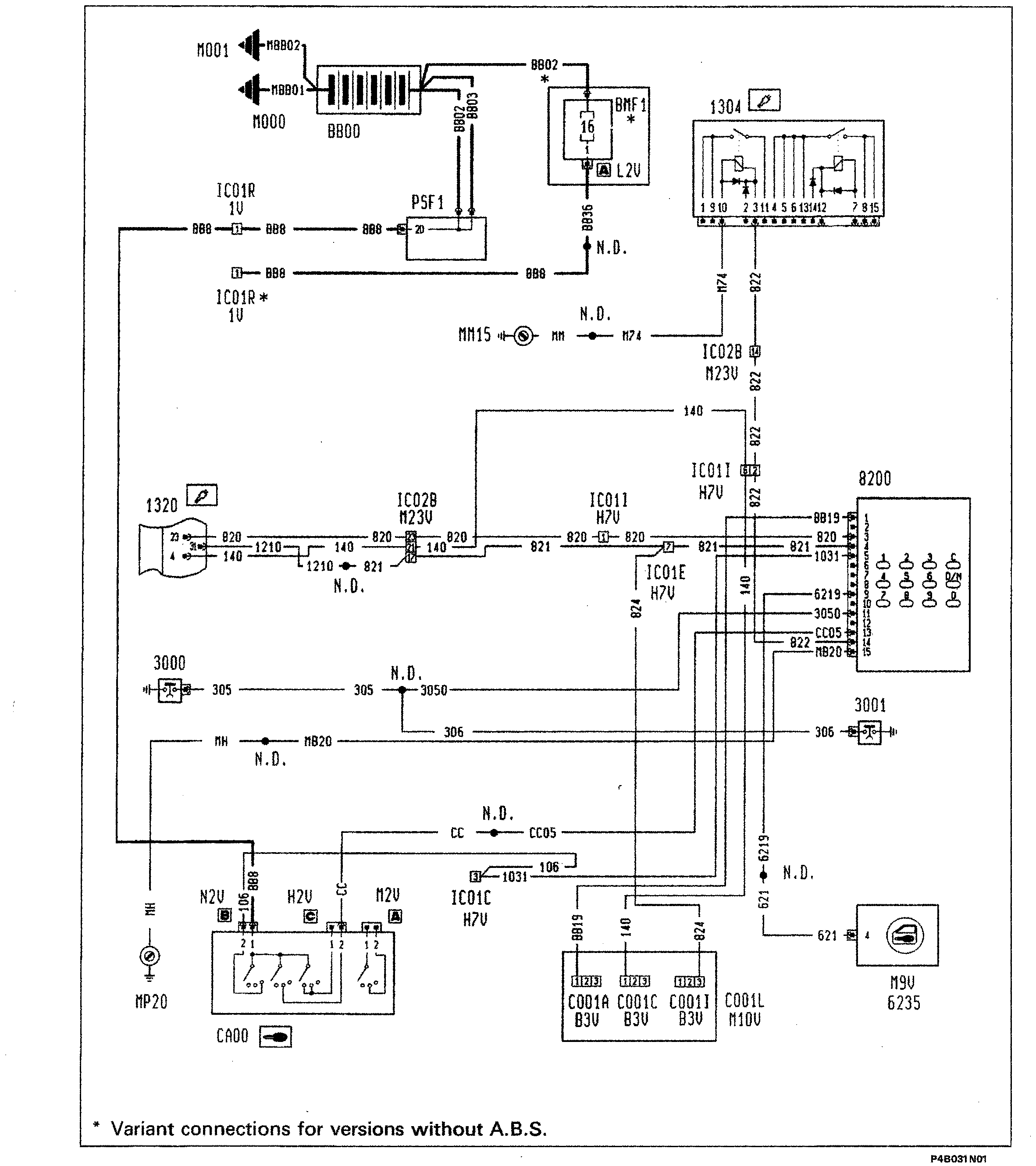 Fiat Scudo wiring diagram: 55 ELECTRICAL EQUIPMENT – Wiring diagrams