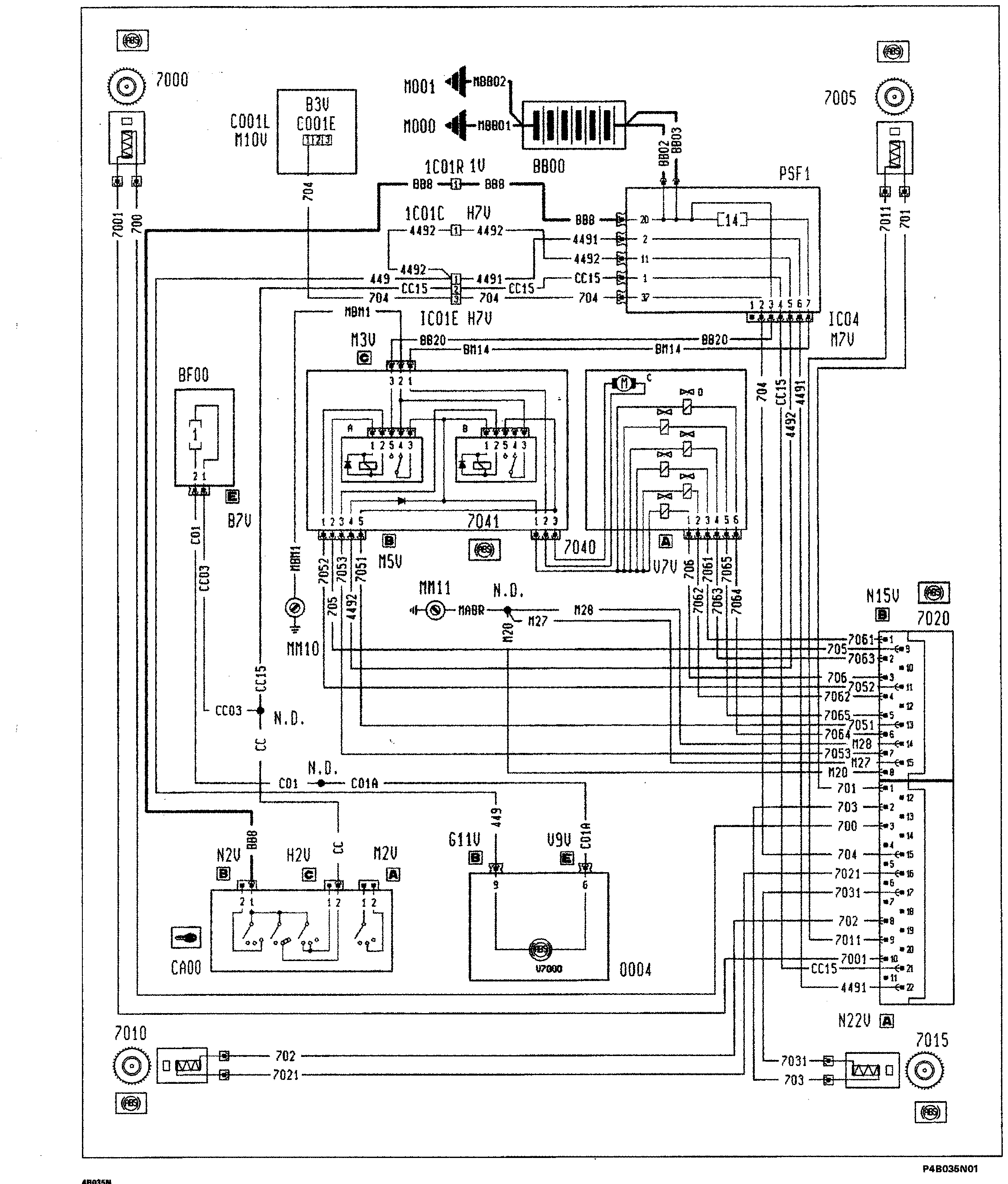 Fiat Scudo wiring diagram: 55 ELECTRICAL EQUIPMENT – Wiring diagrams