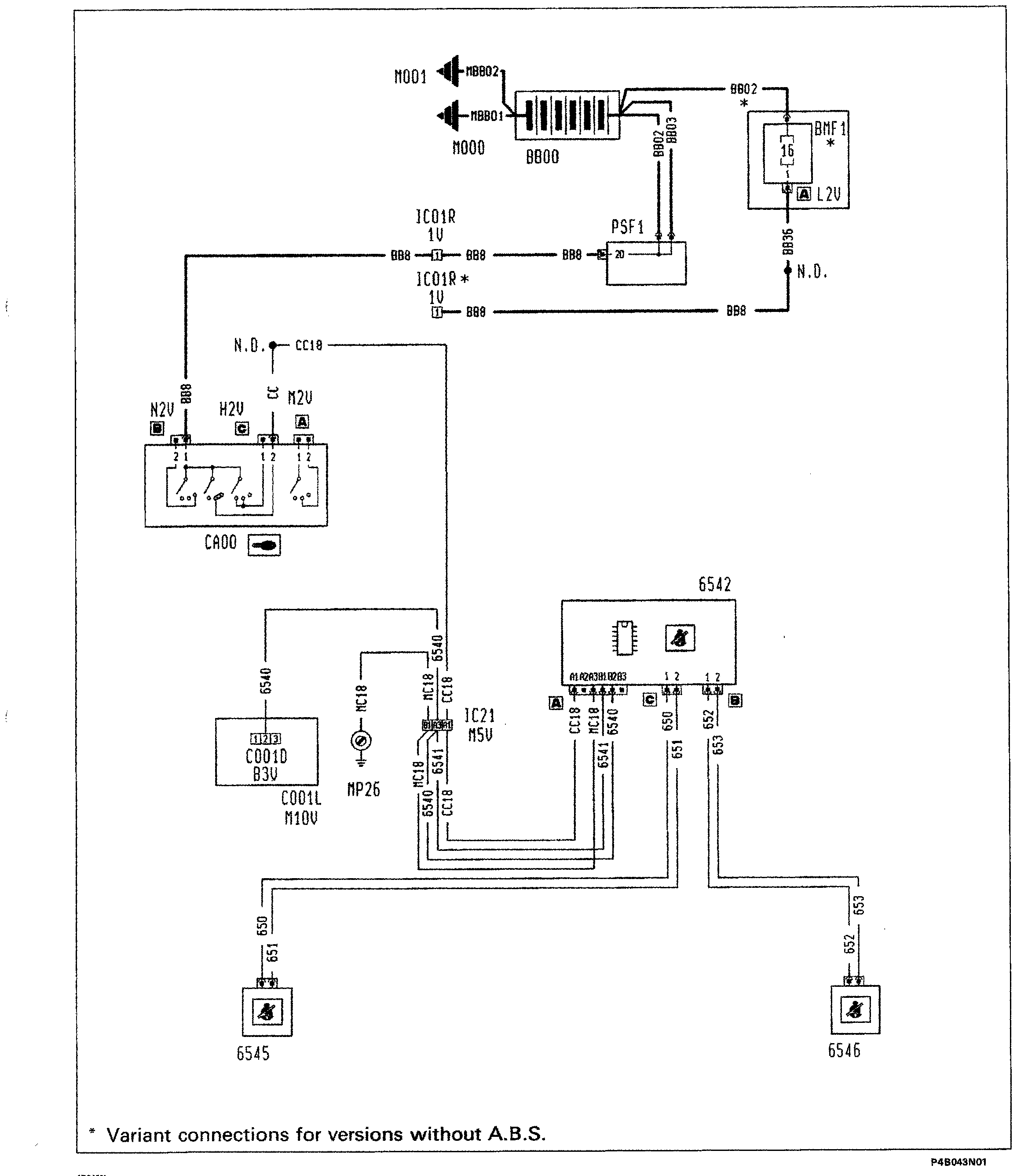Fiat Scudo wiring diagram: 55 ELECTRICAL EQUIPMENT – Wiring diagrams