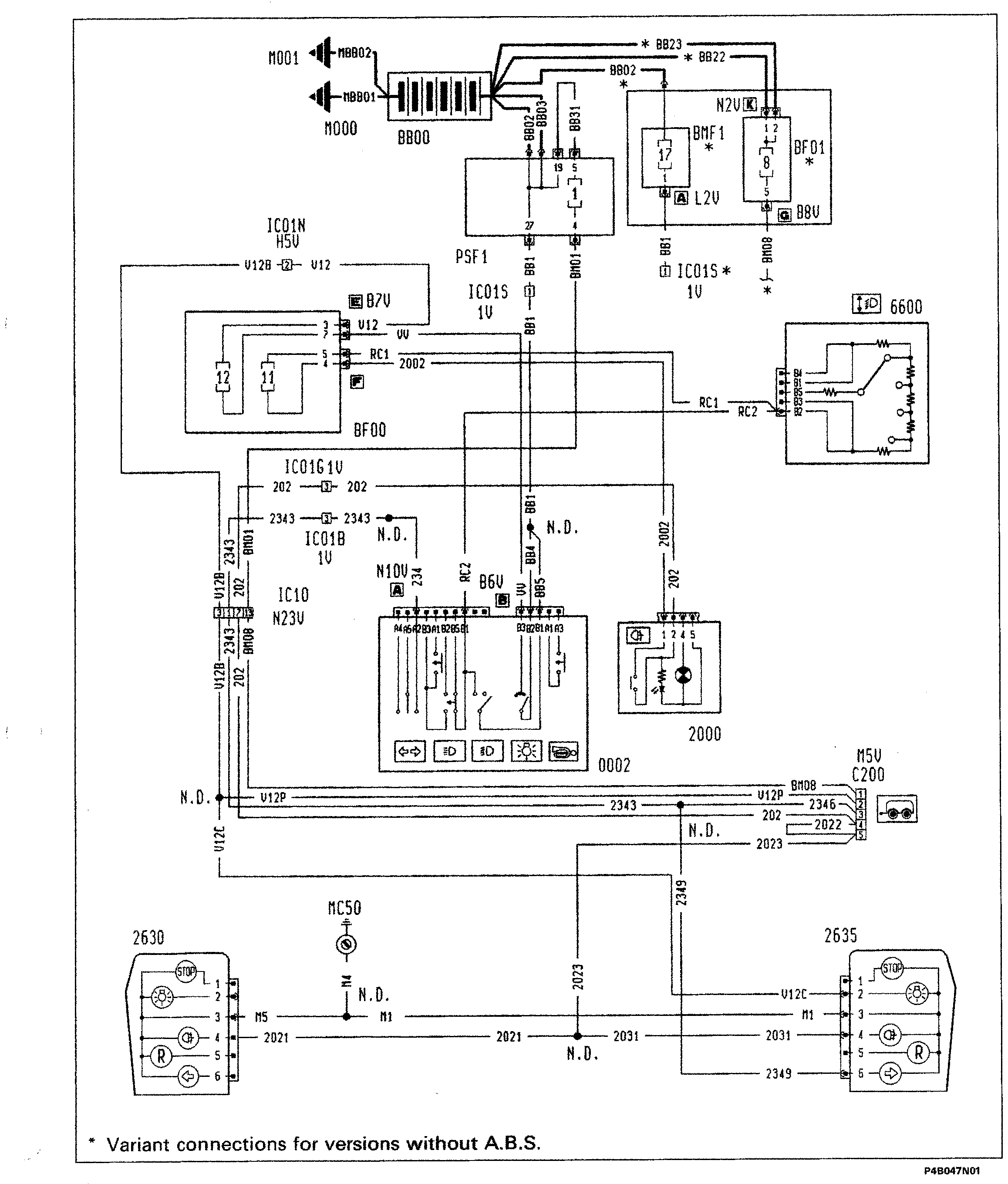 Fiat Scudo wiring diagram: 55 ELECTRICAL EQUIPMENT – Wiring diagrams