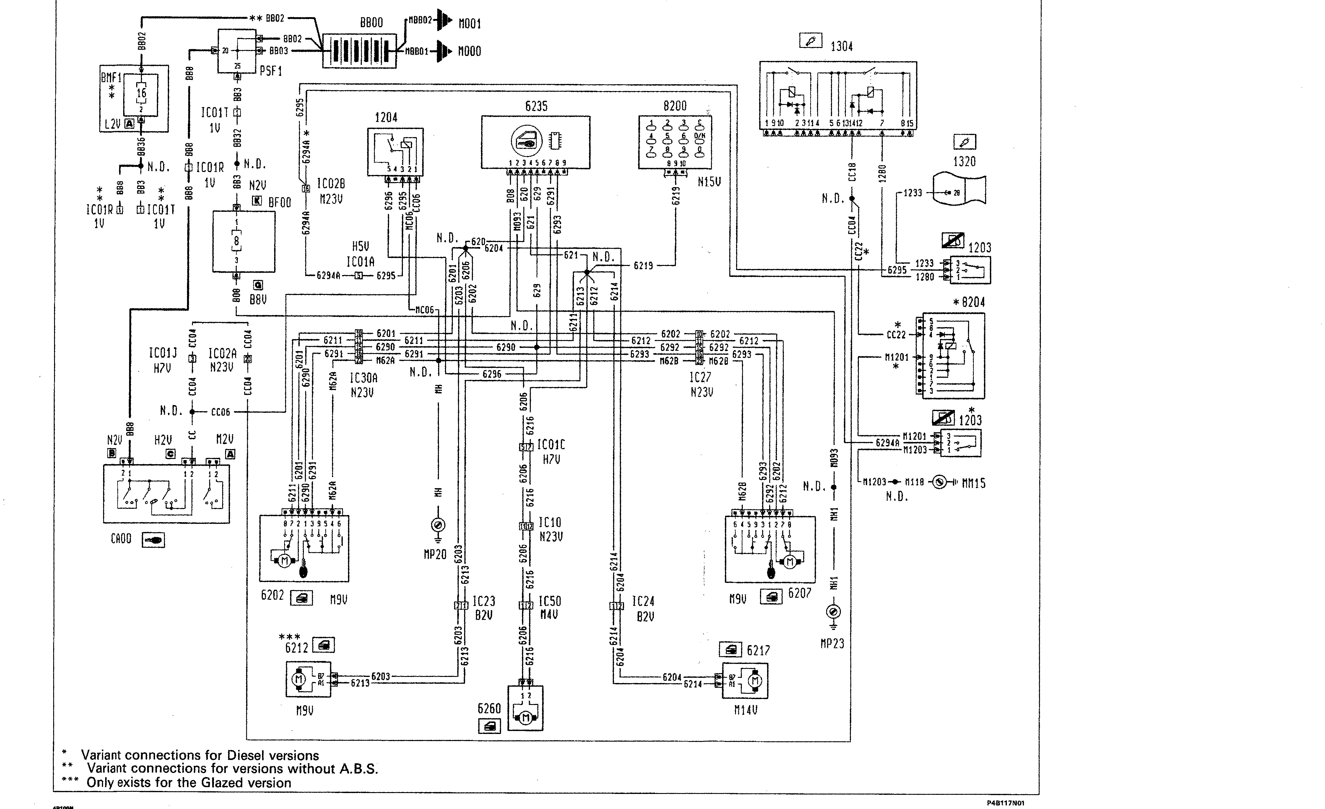 Fiat Scudo wiring diagram: 55 ELECTRICAL EQUIPMENT – Wiring diagrams