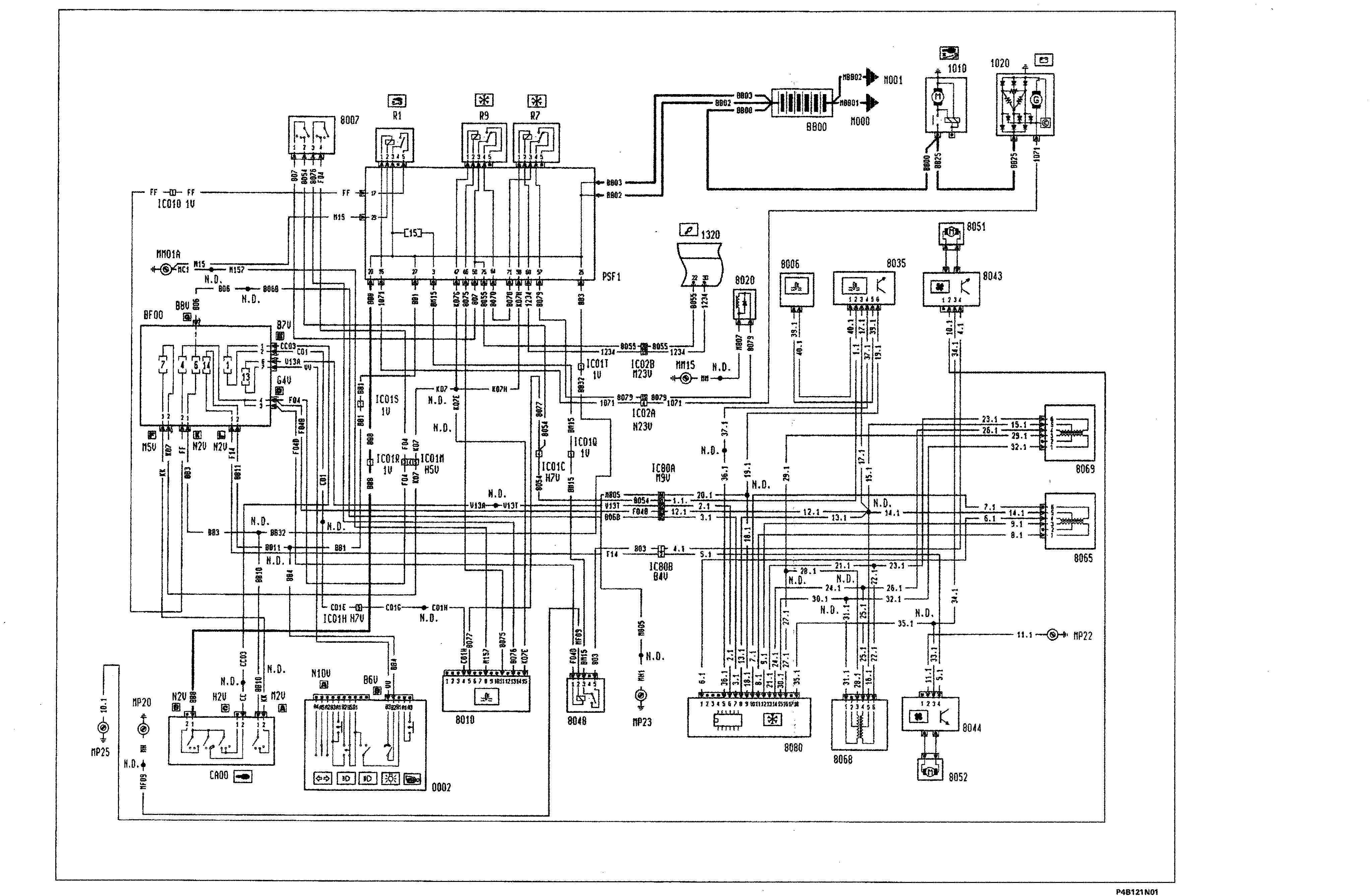 Fiat Scudo wiring diagram: 55 ELECTRICAL EQUIPMENT – Wiring diagrams