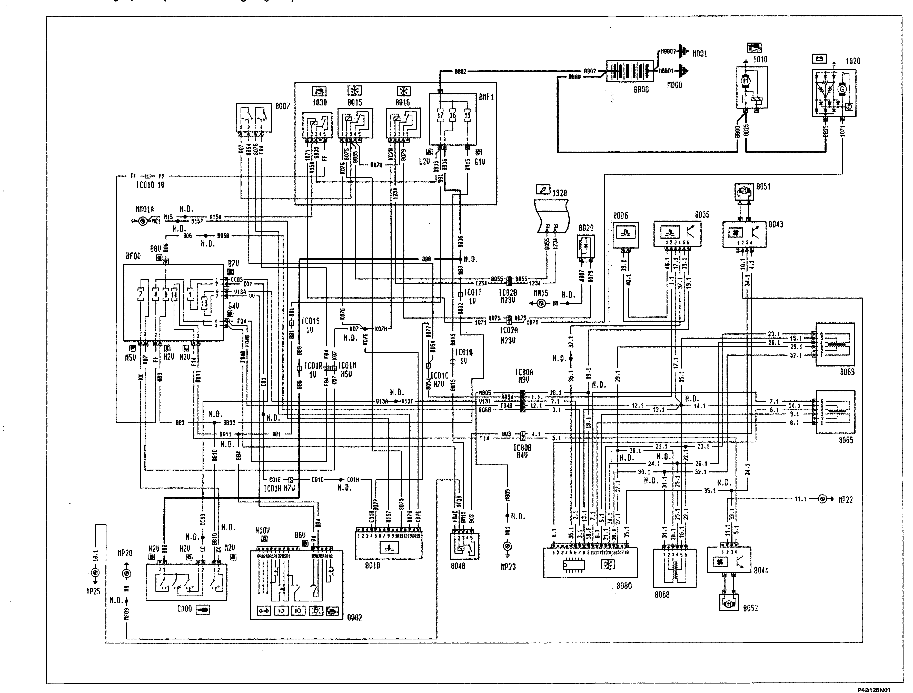 Fiat Scudo wiring diagram: 55 ELECTRICAL EQUIPMENT – Wiring diagrams