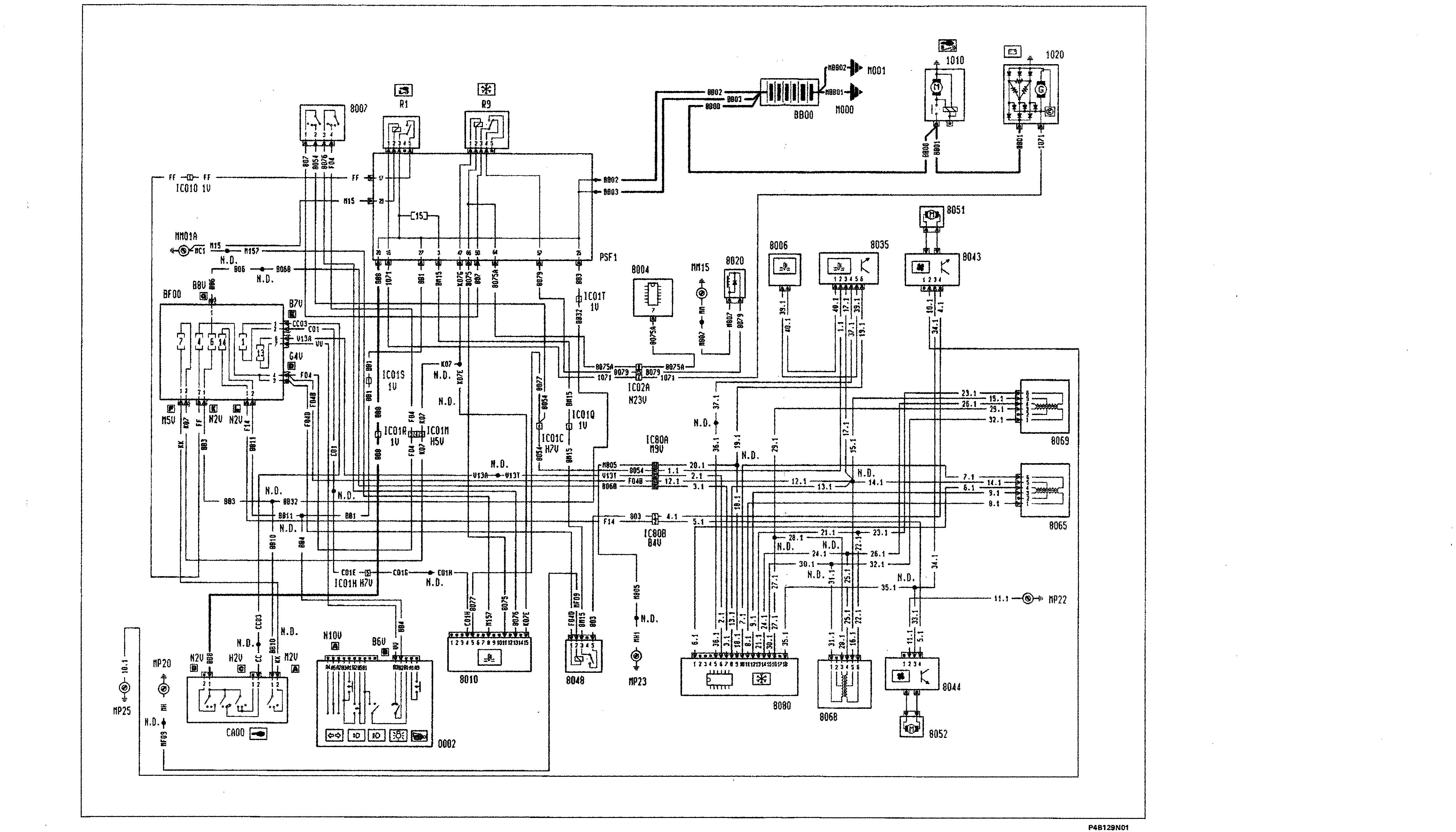 Fiat Scudo wiring diagram: 55 ELECTRICAL EQUIPMENT – Wiring diagrams