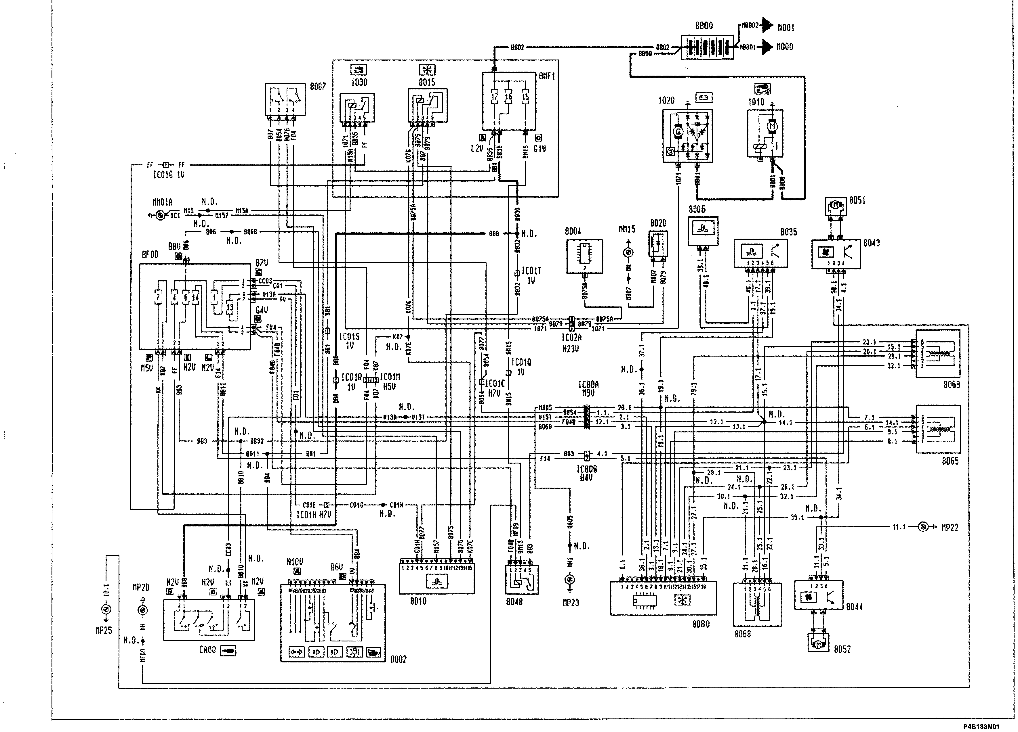 Fiat Scudo wiring diagram: 55 ELECTRICAL EQUIPMENT – Wiring diagrams