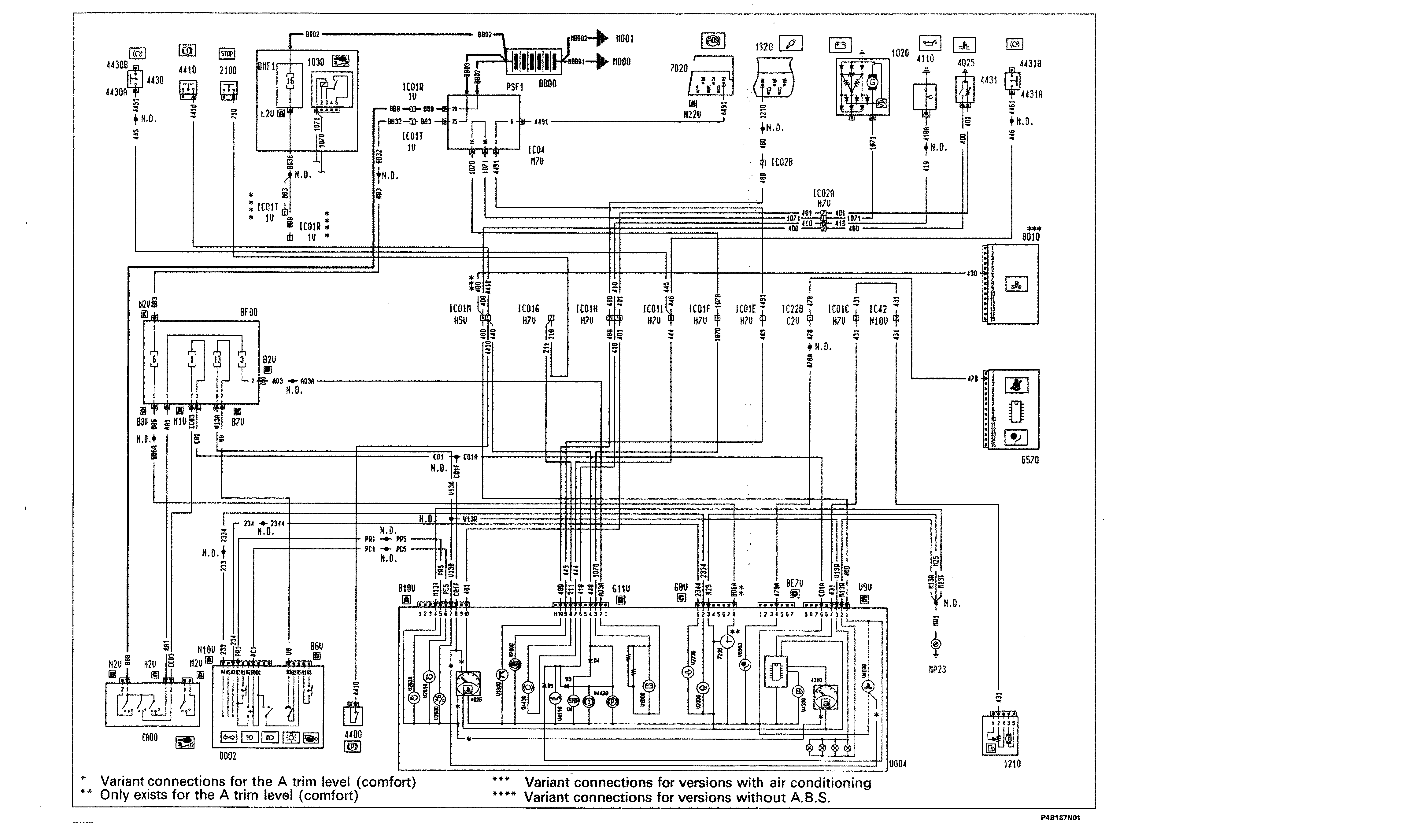 Fiat Scudo wiring diagram: 55 ELECTRICAL EQUIPMENT – Wiring diagrams