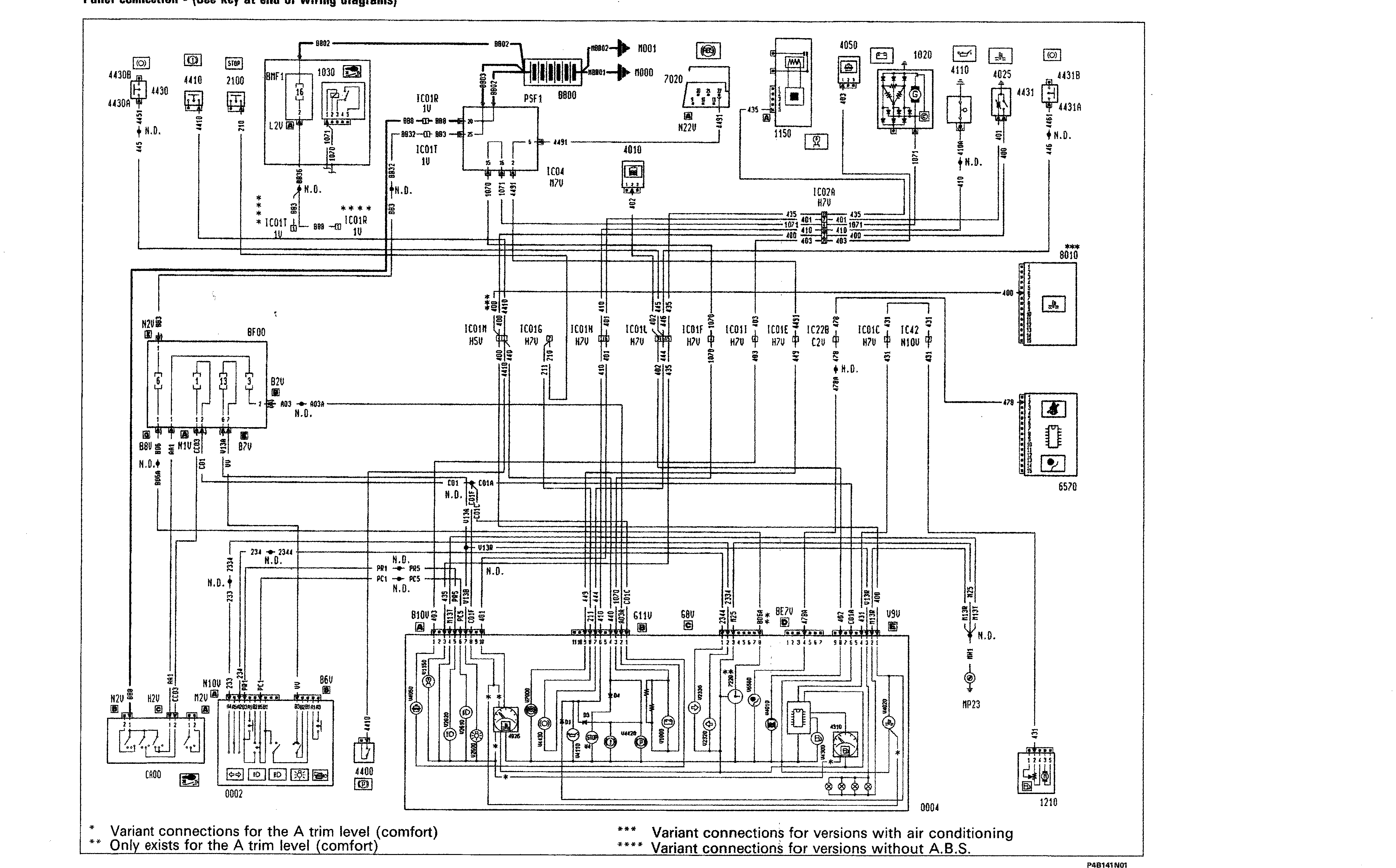 Fiat Scudo wiring diagram: 55 ELECTRICAL EQUIPMENT – Wiring diagrams