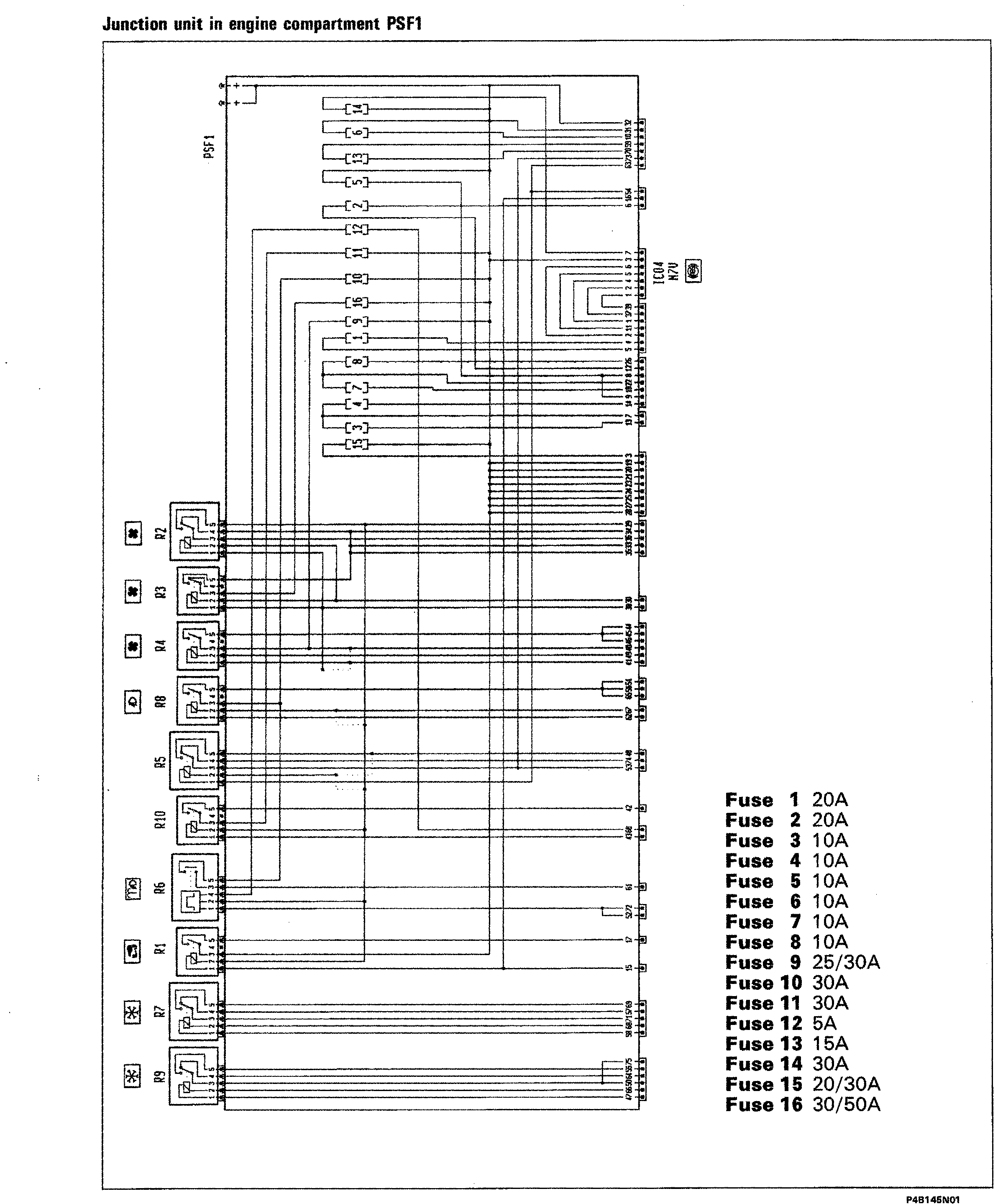 Fiat Scudo wiring diagram: 55 ELECTRICAL EQUIPMENT – Wiring diagrams
