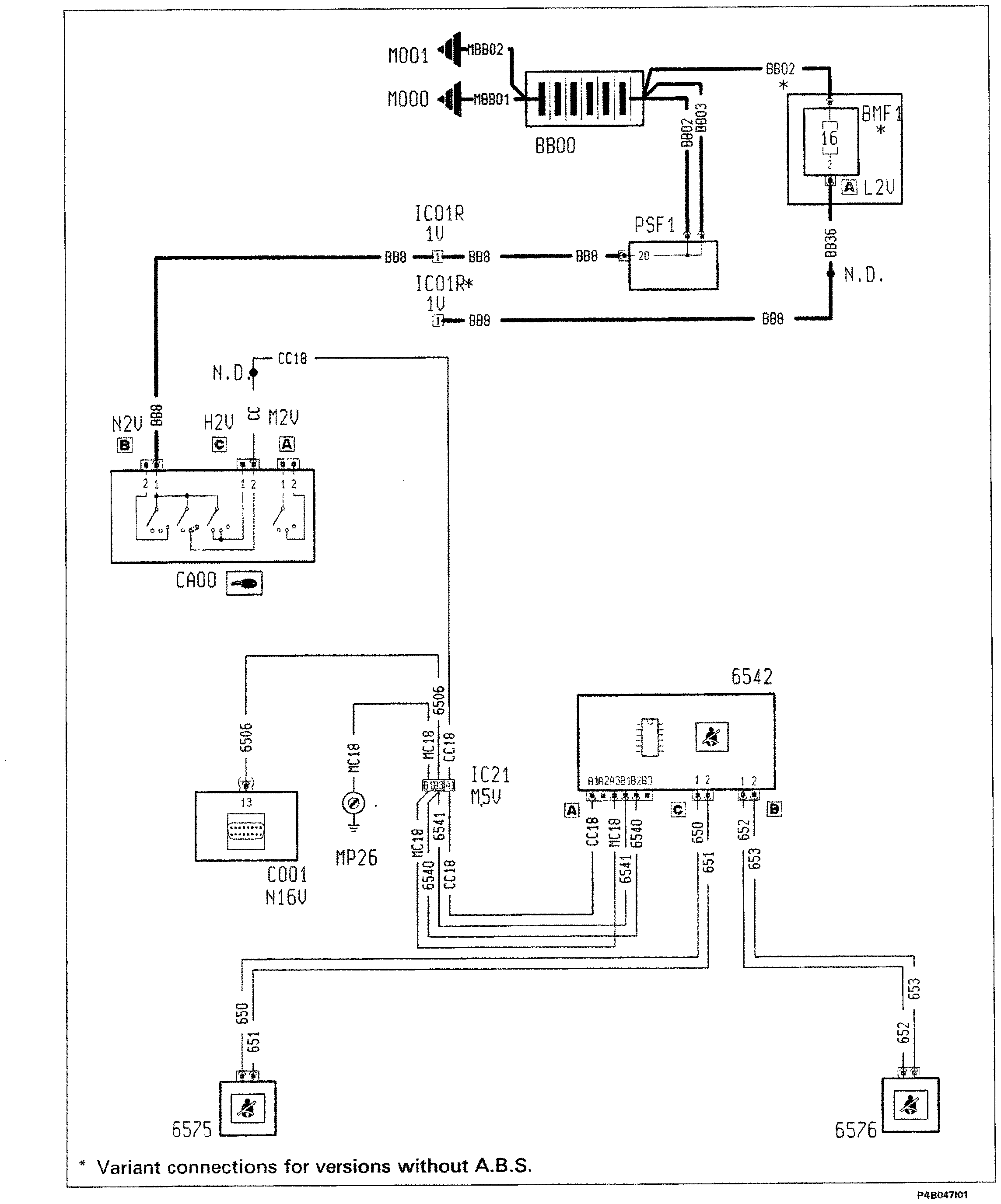 Fiat Scudo wiring diagram: 55 ELECTRICAL EQUIPMENT – Wiring diagrams (98 range)