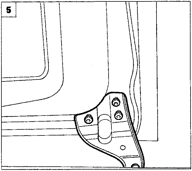 Diagram showing the stop buffer being removed from the lower sliding guide.