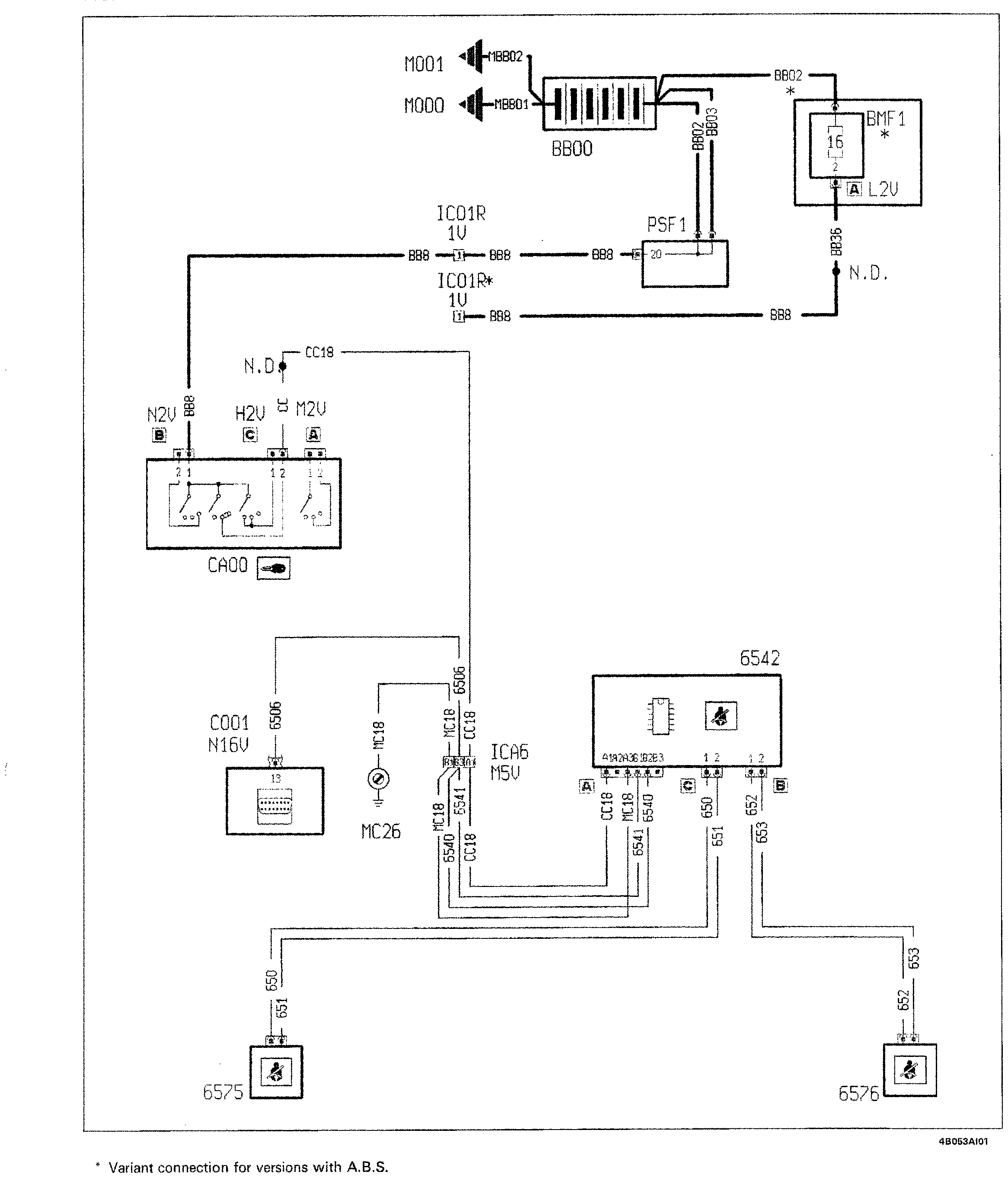 Fiat Scudo wiring diagram: 55 ELECTRICAL EQUIPMENT – Wiring diagrams (99 range)