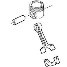 Pistons and connecting rods