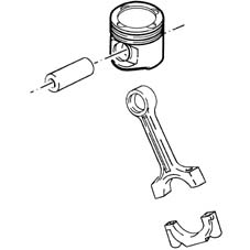 Pistons and connecting rods