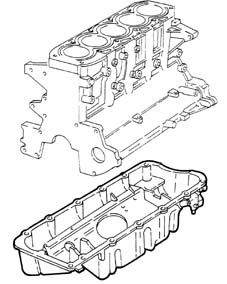 Crank case oil sump