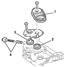Engine oil lubrication circuit