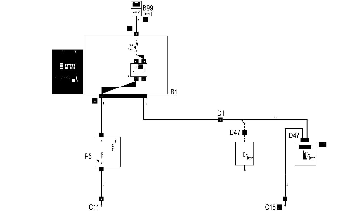 HORNS - Wiring diagram