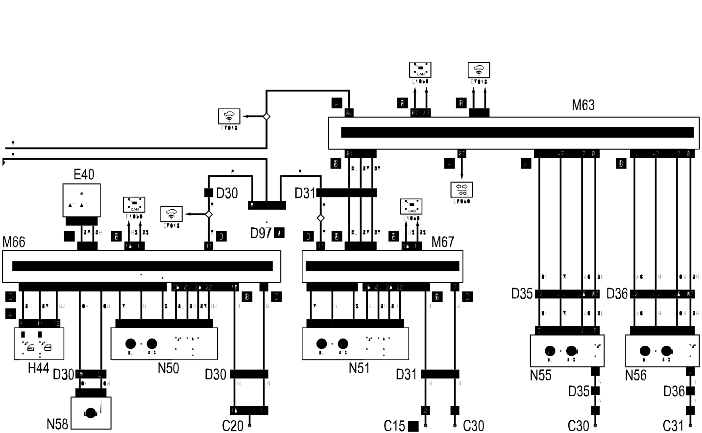 CENTRAL LOCKING - Wiring diagram