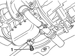 Engine oil drain plug - replace