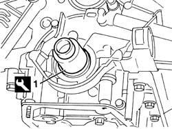 Front crank shaft cover oil seal - replace