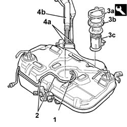 Fuel tank - r + r for replacement