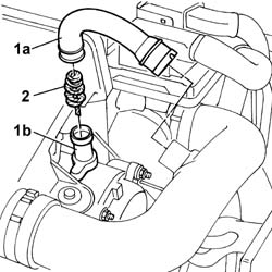 Engine oil vapour recirculation flame trap - repl.