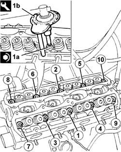 Cylinder head - r + r and replace gasket