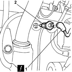 Engine oil pressure warning light switch - r + r