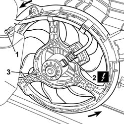 Radiator cooling fan - r + r