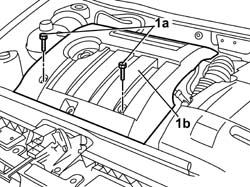 Ignition coil cover on cylinder head- r+r