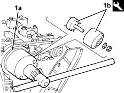 Camshaft in cylinder head - r r on vehicle