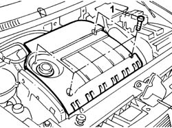 Ignition coil cover on cylinder head- r+r