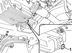 Engine oil drain plug - replace