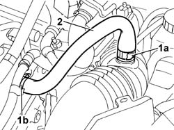 Engine oil vapour intake pipe - r + r