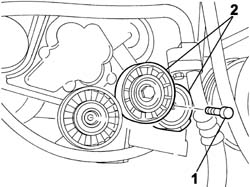Auxilary belt mobile tensioner (one) -r+r
