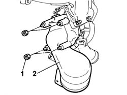 Turbo/manifold/sleeve assembly dismantle
