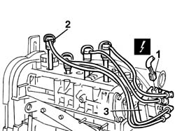 Engine - position on stand and remove