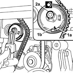 Toothed timing belt - r r with engine removed