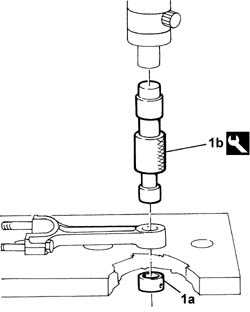 Connecting rod small end bush - replace