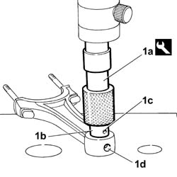Connecting rod small end bush - replace