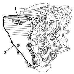 Toothed timing belt - r r with engine removed