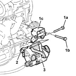 Water pump - r + r with engine removed