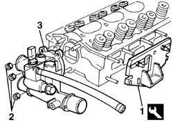 Thermostat unit - r + r with cylinder head removed